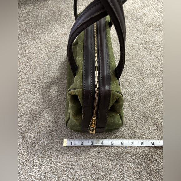 AUTHENTIC Vintage 2002 Louis Vuitton Mini Lin Josephine PM Green Monogram Bag - Picture 16 of 16